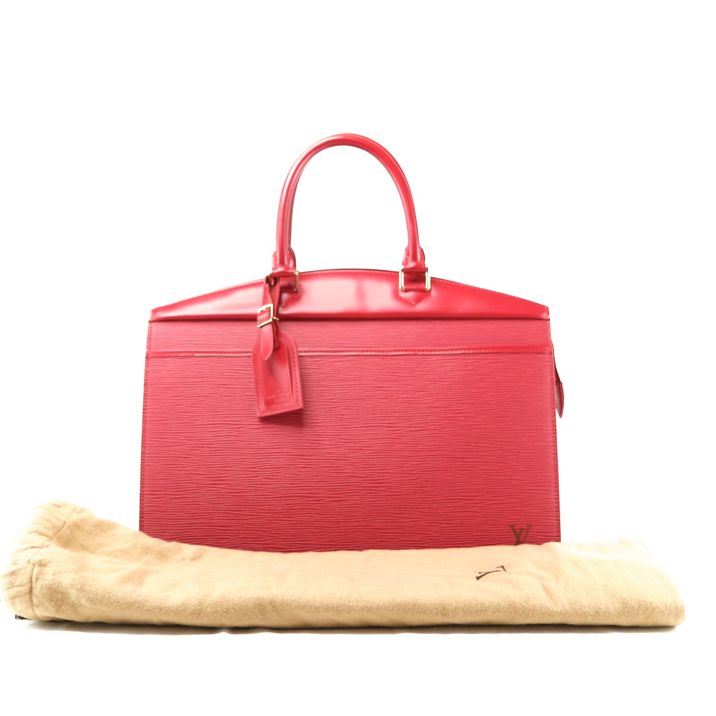 LV Vuitton Epi Riviera Handbag, Castilian Red, with dust bag