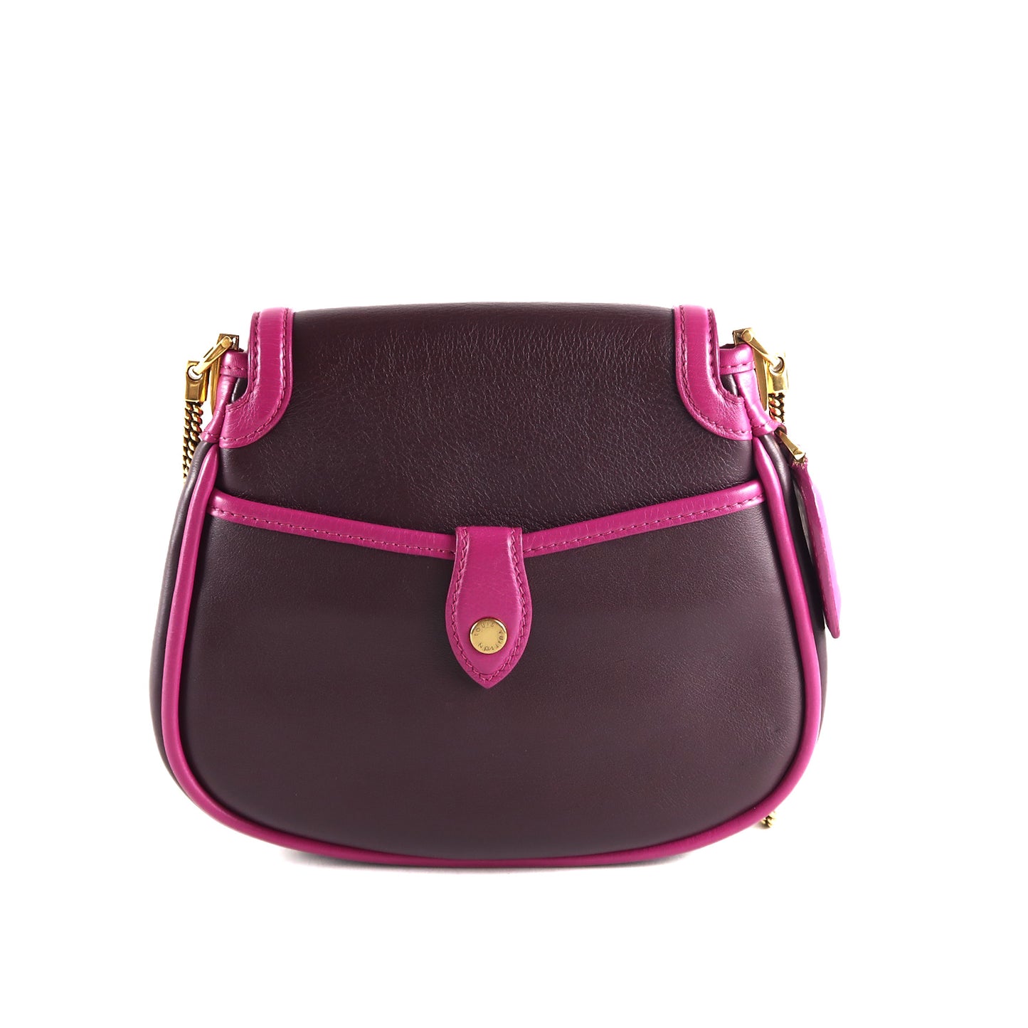LOUIS VUITTON Trapezio Suhari Shoulder Bag, Prune Art Deco Pattern, Purple Color Block, Limited Edition, Gold Hardware, Includes Box