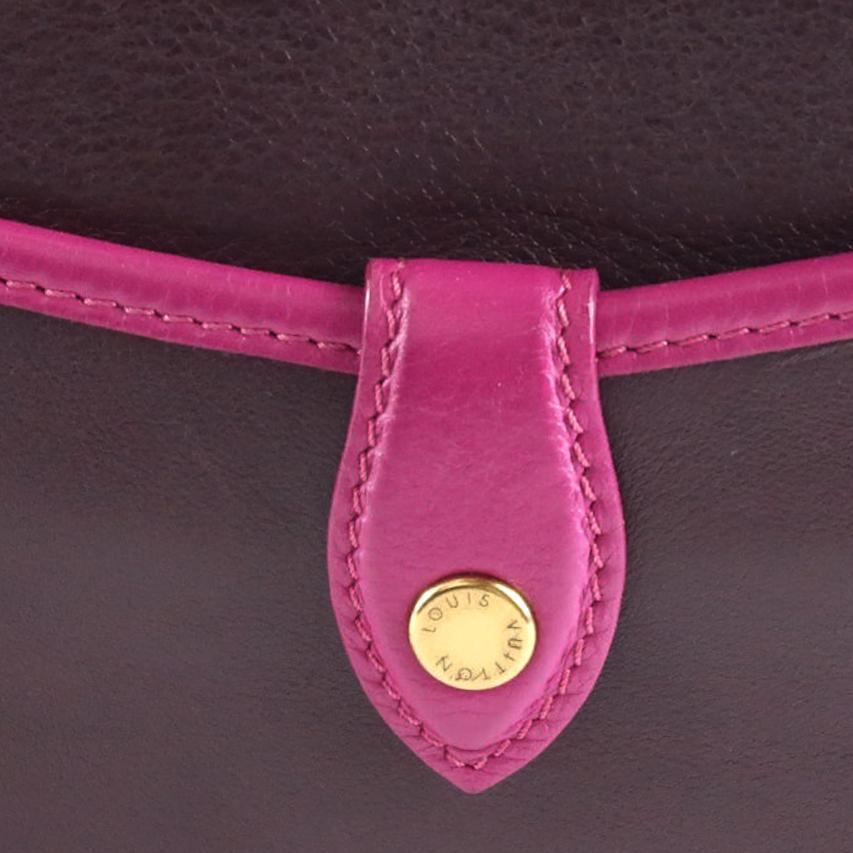 LOUIS VUITTON Trapezio Suhari Shoulder Bag, Prune Art Deco Pattern, Purple Color Block, Limited Edition, Gold Hardware, Includes Box