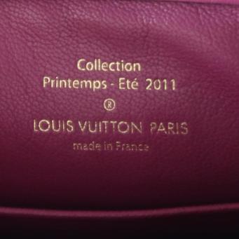 LOUIS VUITTON Trapecio Suhali Shoulder Bag Prune Art Deco Purple Gold Hardware LV Purple Leather Limited Edition Color-Block Crossbody Chain Bag