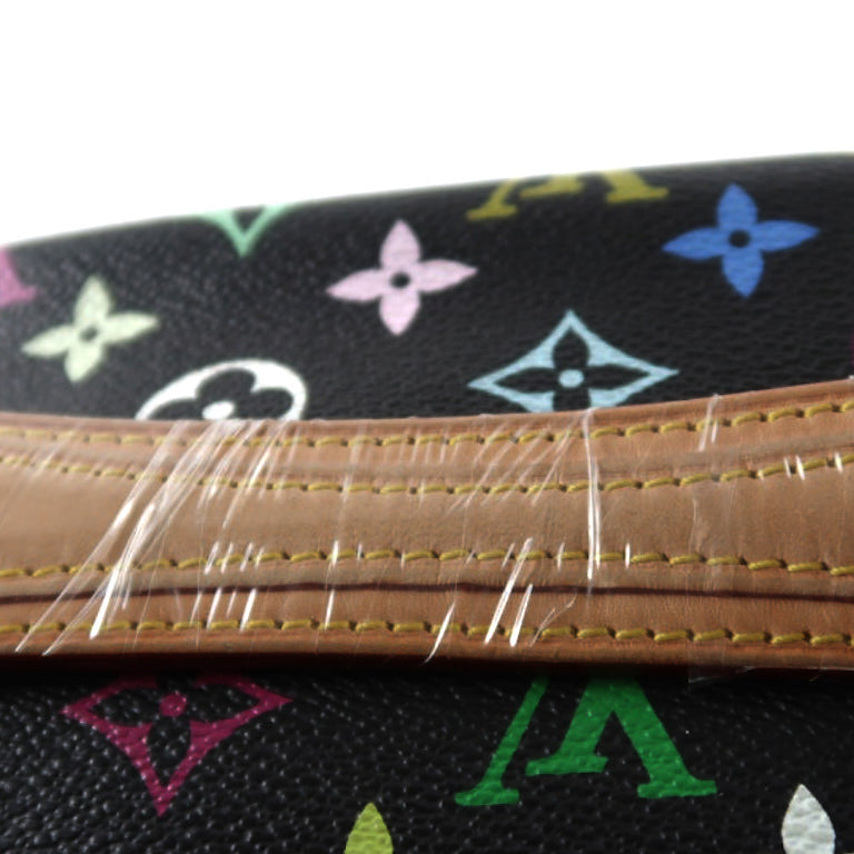 LOUIS VUITTON (LV) Multicolor Graceful Handbag, Black Tri-Color PVC, Peacock Limited Edition