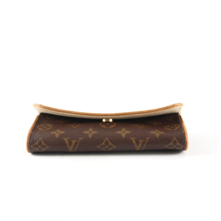 Louis Vuitton Monogram PVC Pochette Florentine Shoulder Bag (with Long Strap, Envelope Style)