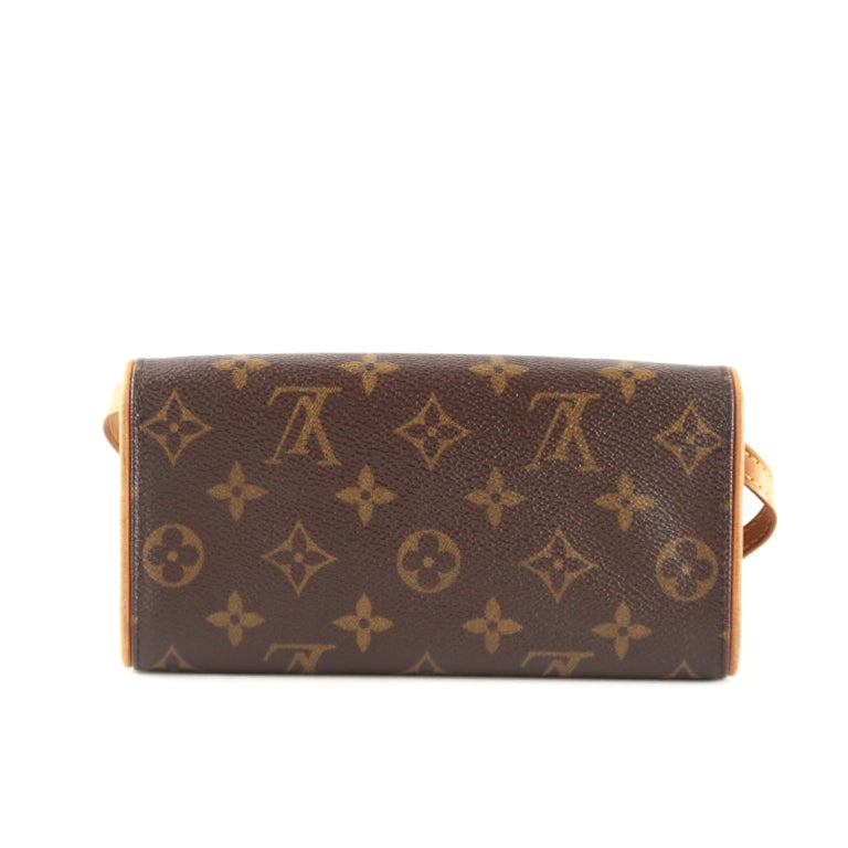 Louis Vuitton Monogram PVC Pochette Florentine Shoulder Bag (with Long Strap, Envelope Style)