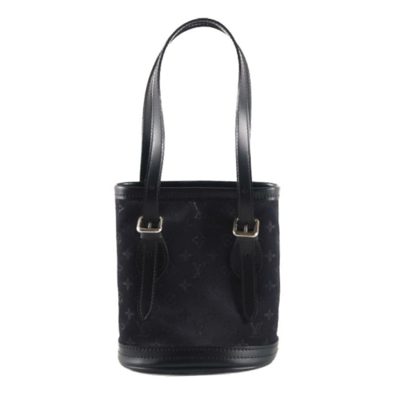 Louis Vuitton Black Pouch & Little Bucket,  Canvas Denim, with Dust Bag (Monogram Pattern)