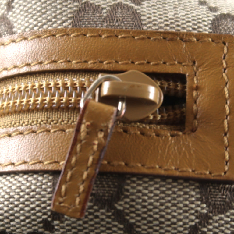 Gucci Pouch, Brown Canvas, Clutch Bag