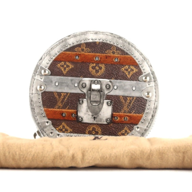Louis Vuitton (LV) Monogram Tromp l'oeil Micro Boite Chapeau Coin & Key Case, Limited Edition, PVC, Includes Dust Bag & Authentication Card