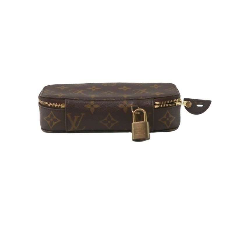 Louis Vuitton Monogram Pochette Monte Carlo  PVC Half-Moon Toiletry Bag Clutch Bag