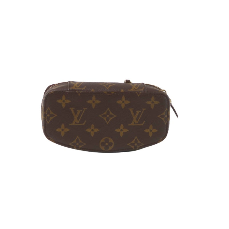 Louis Vuitton Monogram Pochette Monte Carlo  PVC Half-Moon Toiletry Bag Clutch Bag