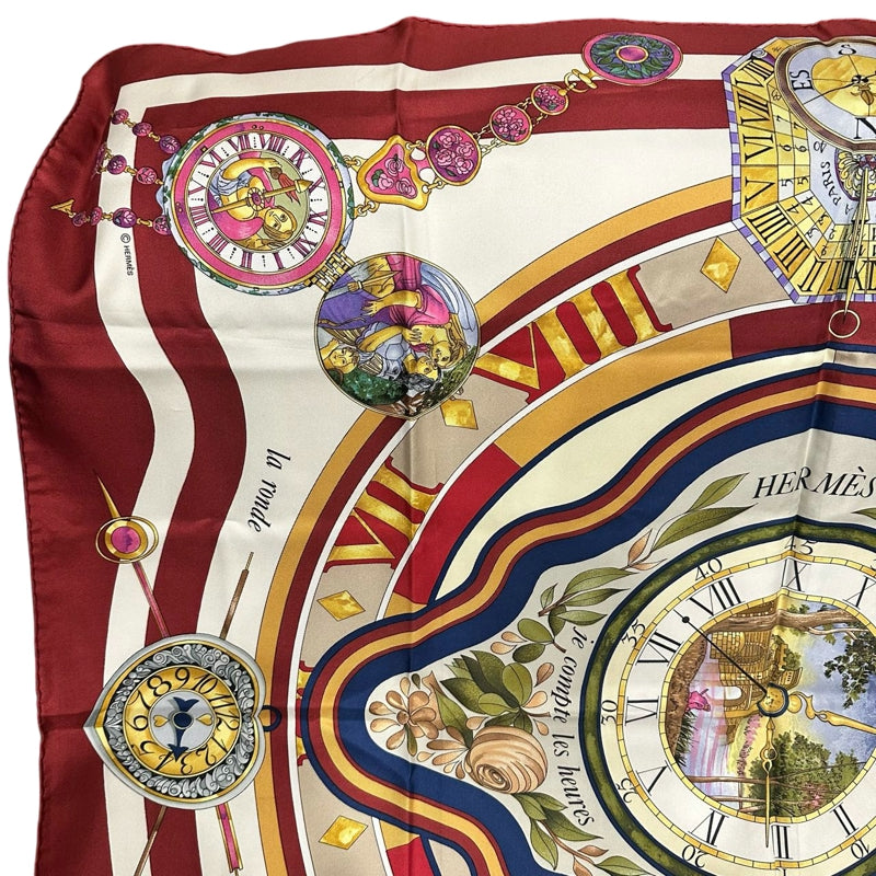 HERMES Scarf, Red Series, With Tag