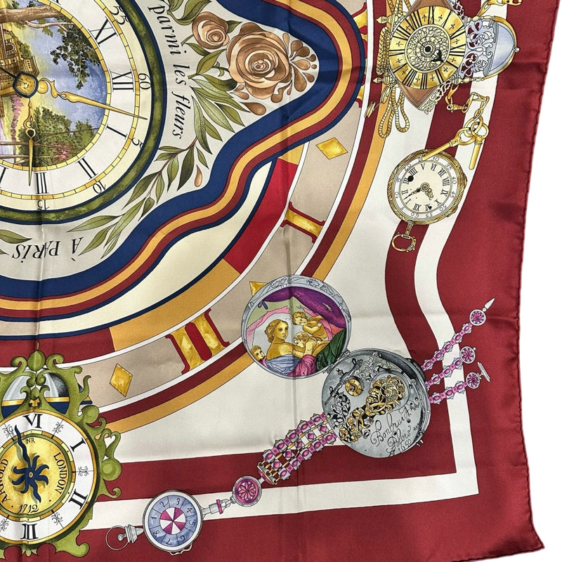 HERMES Scarf, Red Series, With Tag