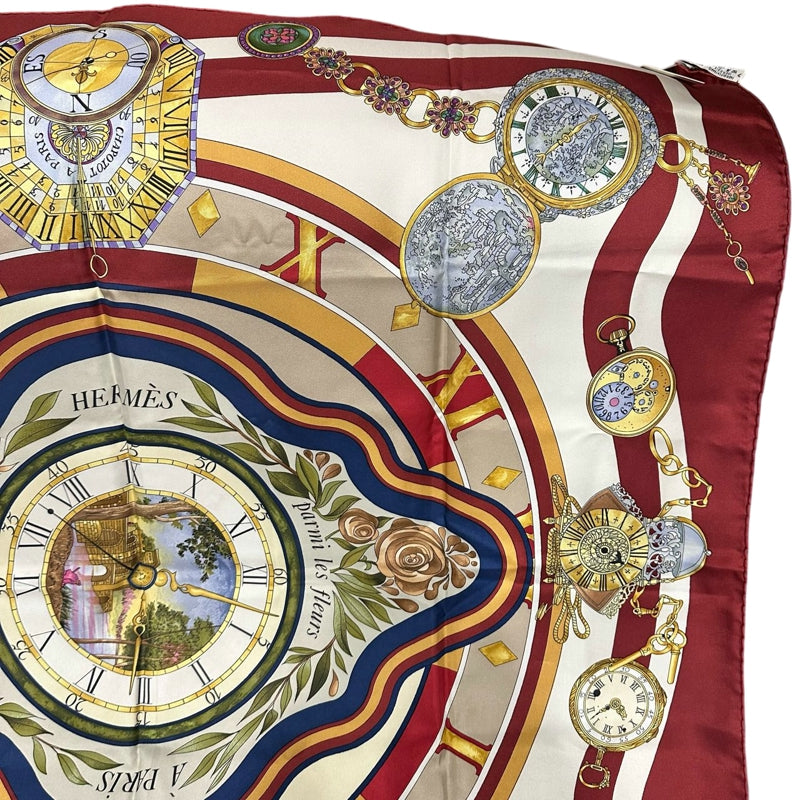 HERMES Scarf, Red Series, With Tag