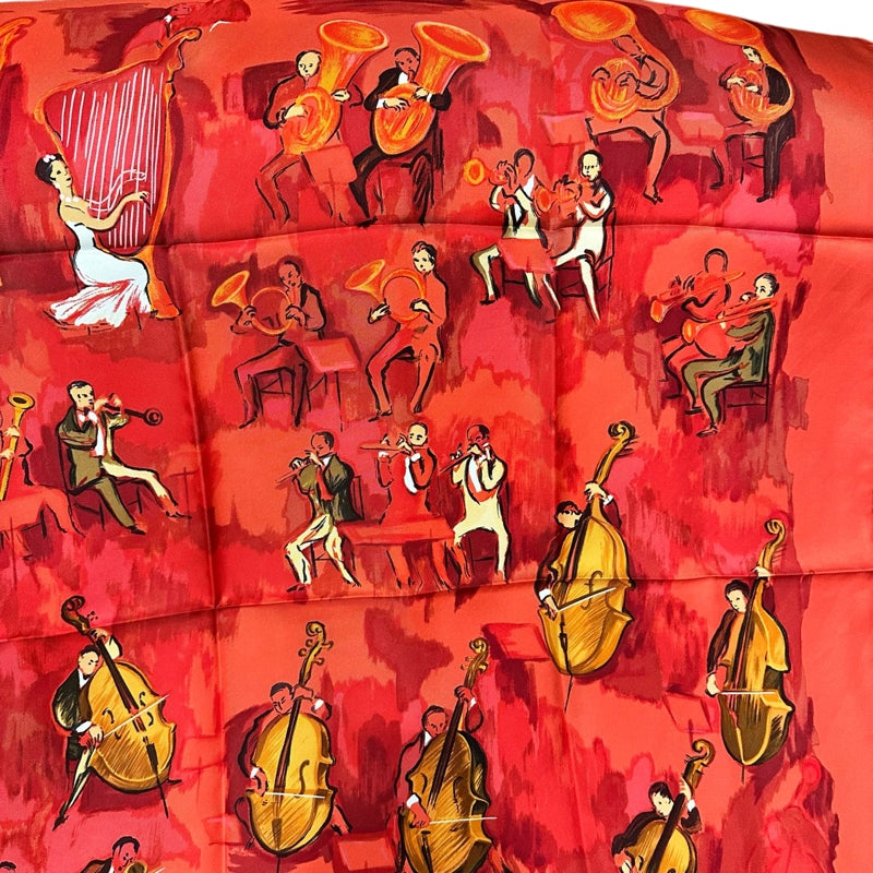 HERMES Carré 90 Scarf, Red Tone, With Tag