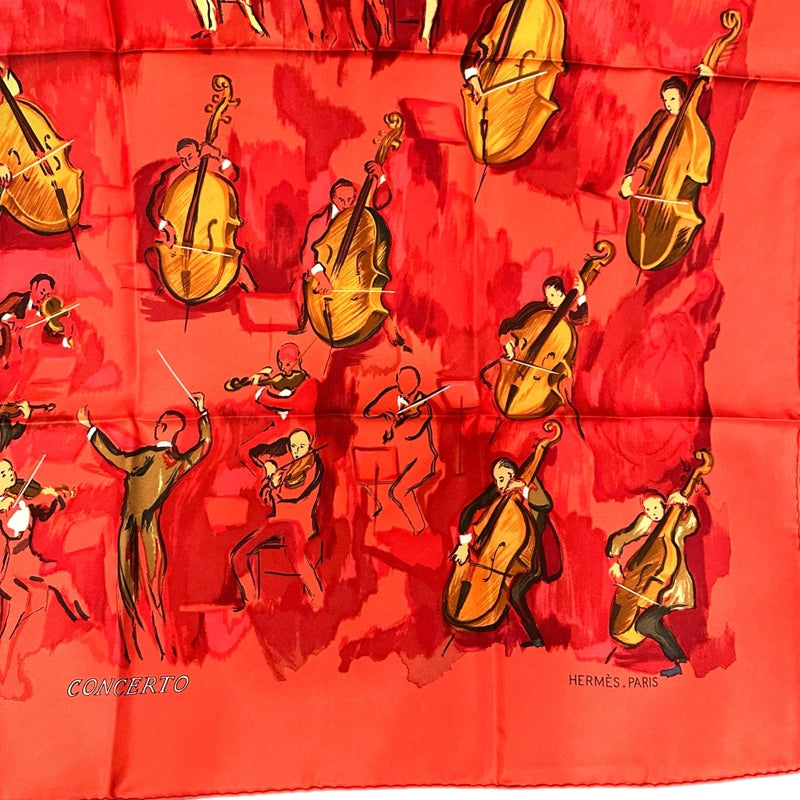 HERMES Carré 90 Scarf, Red Tone, With Tag
