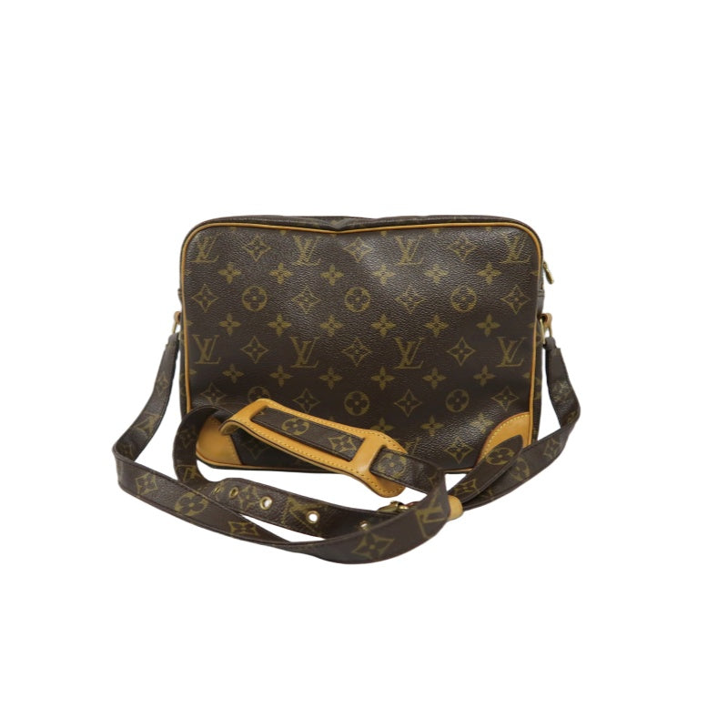 LOUIS VUITTON Nile Crossbody Bag, Monogram, Coated Canvas, Brown, With Dust Bag