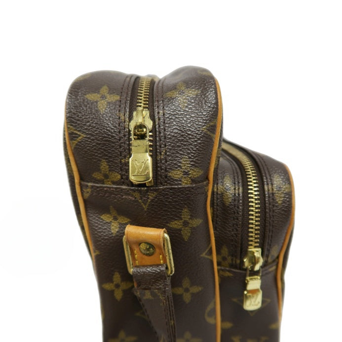 LOUIS VUITTON Nile Crossbody Bag, Monogram, Coated Canvas, Brown, With Dust Bag