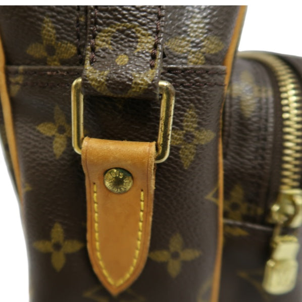 LOUIS VUITTON Nile Crossbody Bag, Monogram, Coated Canvas, Brown, With Dust Bag