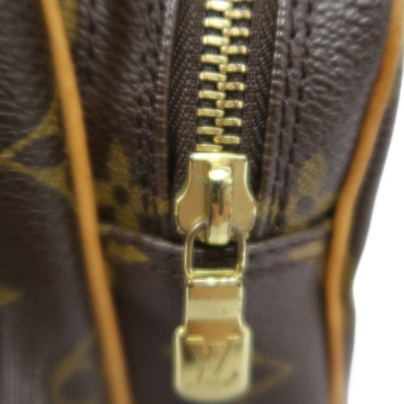 LOUIS VUITTON Nile Crossbody Bag, Monogram, Coated Canvas, Brown, With Dust Bag