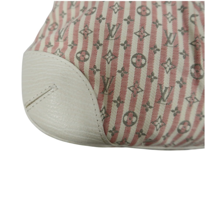 LOUIS VUITTON Monogram Mini Marina PM Handbag, Pink Denim with Stripes, with Shoulder Strap