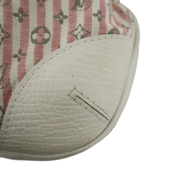 LOUIS VUITTON Monogram Mini Marina PM Handbag, Pink Denim with Stripes, with Shoulder Strap