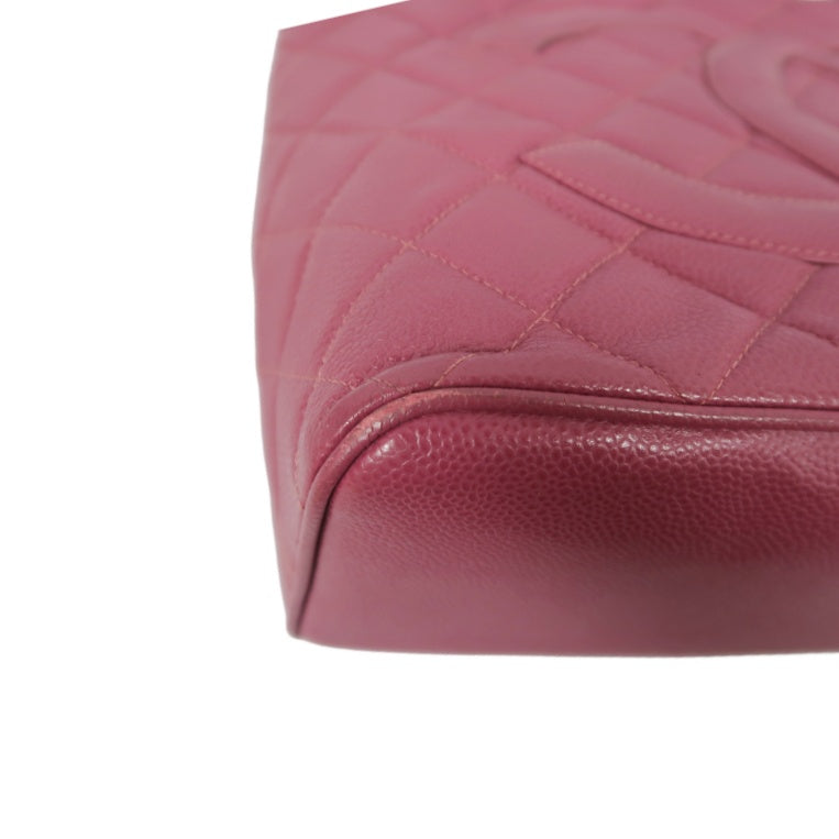 CHANEL Pink Reissue Tote Bag, Caviar Leather, Gold Hardware, with Guarantee Card and Dust Bag