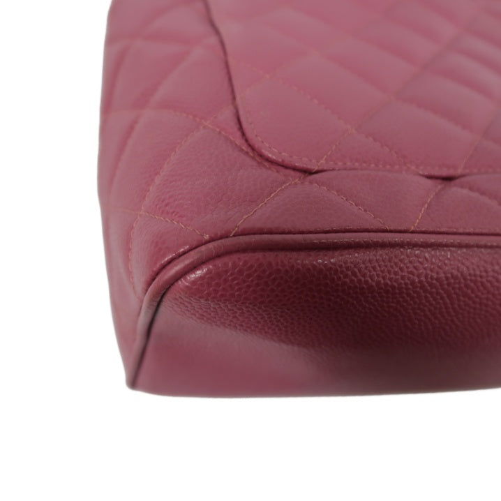 CHANEL Pink Reissue Tote Bag, Caviar Leather, Gold Hardware, with Guarantee Card and Dust Bag