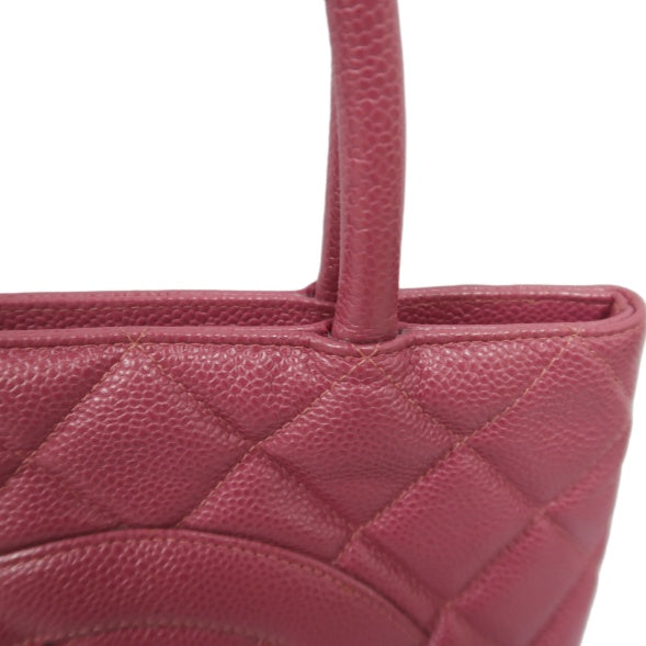 CHANEL Pink Reissue Tote Bag, Caviar Leather, Gold Hardware, with Guarantee Card and Dust Bag