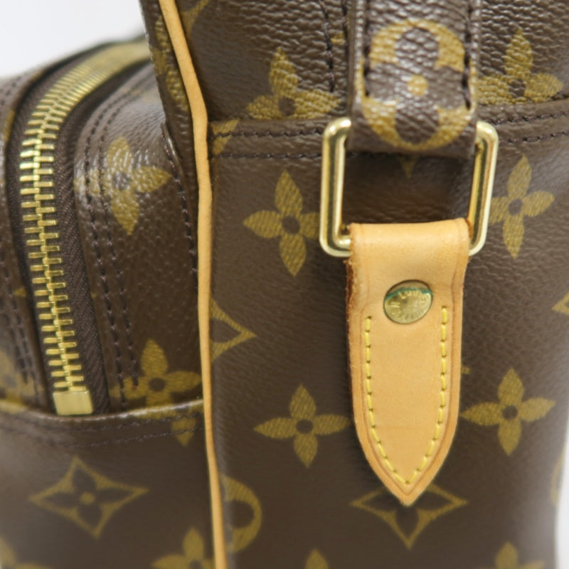 LOUIS VUITTON Monogram Nile Shoulder Bag, Brown, PVC-Coated Canvas