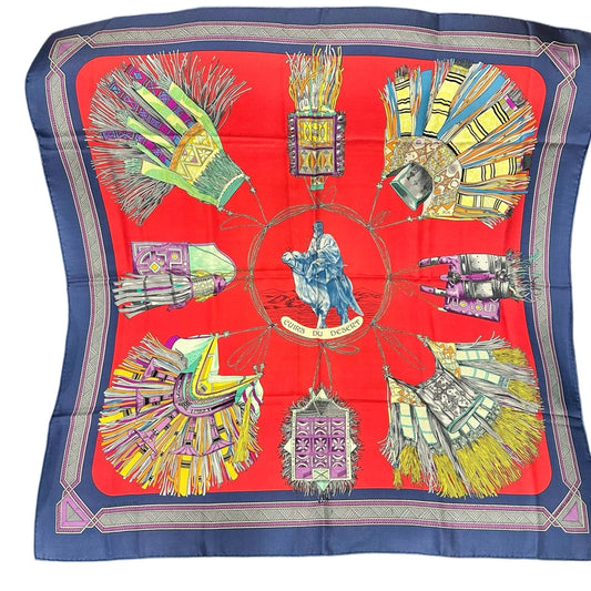 HERMES Scarf, Red Tone, With Tag