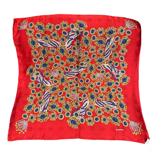 CHANEL Scarf, Red Tone