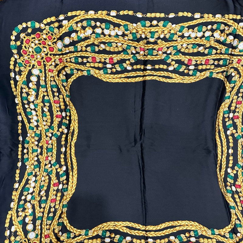 CHANEL Scarf, Black Tone, with Box