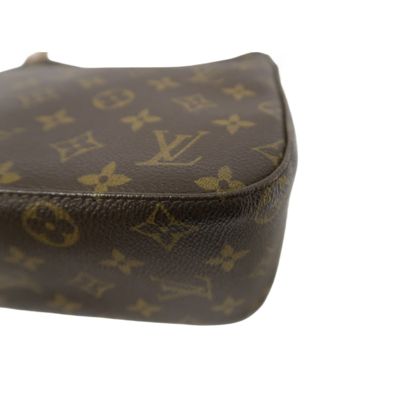 LOUIS VUITTON Monogram Looping MM Handbag, Brown, PVC-Coated Canvas