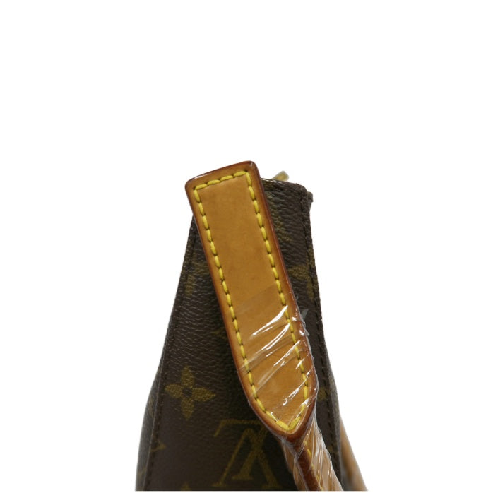 LOUIS VUITTON Monogram Looping MM Handbag, Brown, PVC-Coated Canvas
