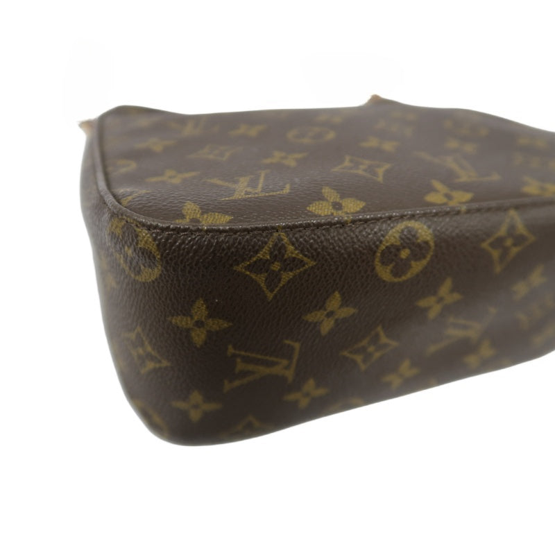 LOUIS VUITTON Monogram Looping MM Handbag, Brown, PVC-Coated Canvas
