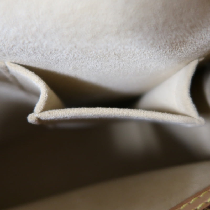 LOUIS VUITTON Monogram Looping MM Handbag, Brown, PVC-Coated Canvas