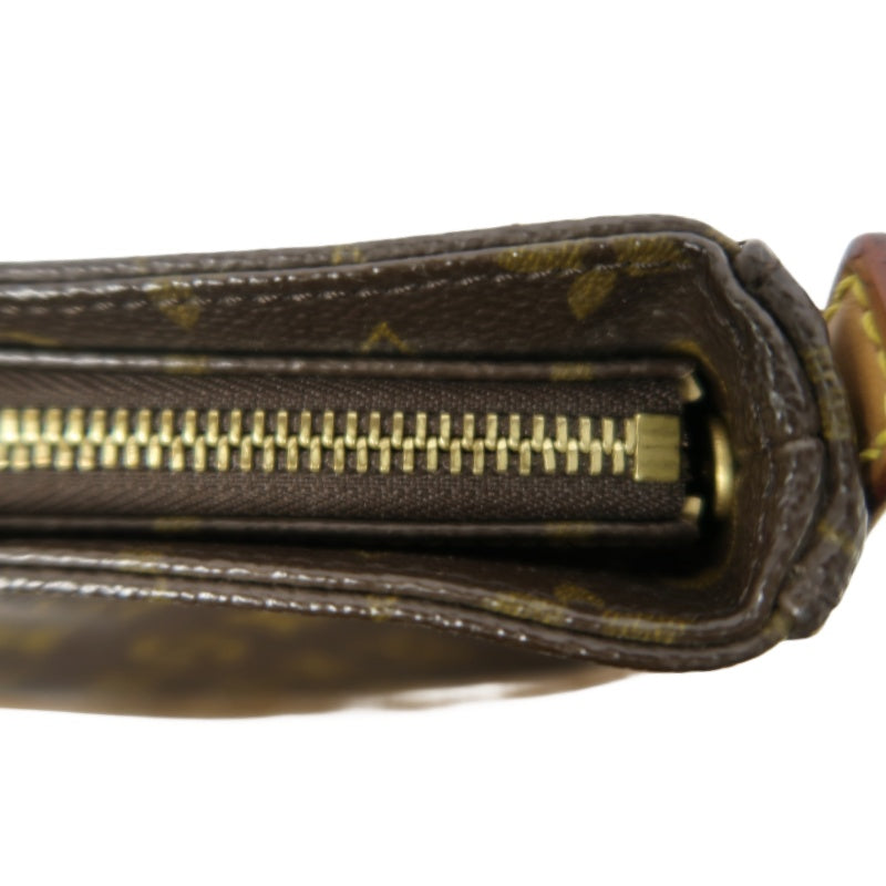 LOUIS VUITTON Monogram Looping MM Handbag, Brown, PVC-Coated Canvas