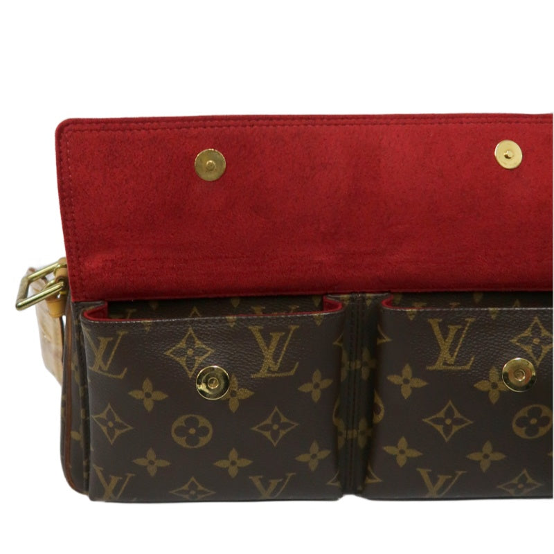 LOUIS VUITTON Monogram VivaCity MM Shoulder Bag Brown LV Multicolore PVC Camel Crossbody Bag