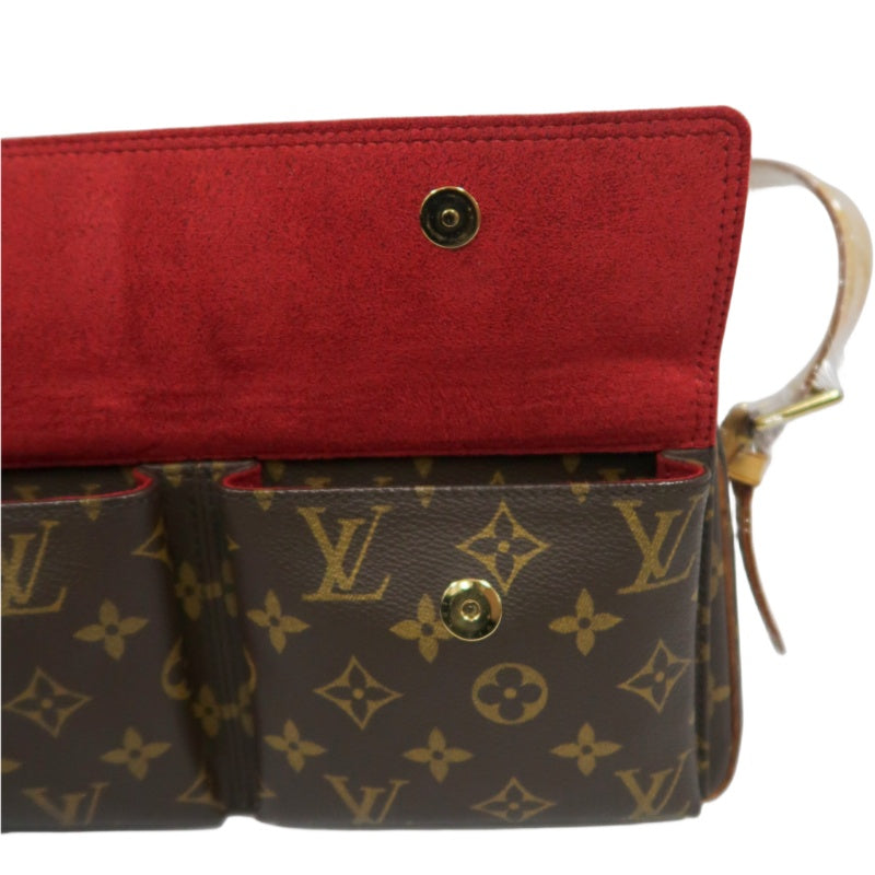 LOUIS VUITTON Monogram VivaCity MM Shoulder Bag Brown LV Multicolore PVC Camel Crossbody Bag