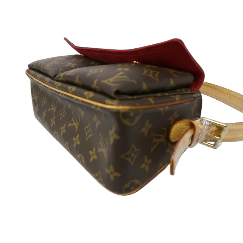 LOUIS VUITTON Monogram VivaCity MM Shoulder Bag Brown LV Multicolore PVC Camel Crossbody Bag