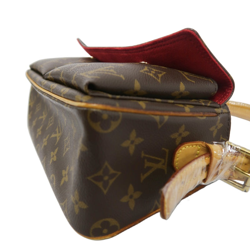 LOUIS VUITTON Monogram VivaCity MM Shoulder Bag Brown LV Multicolore PVC Camel Crossbody Bag