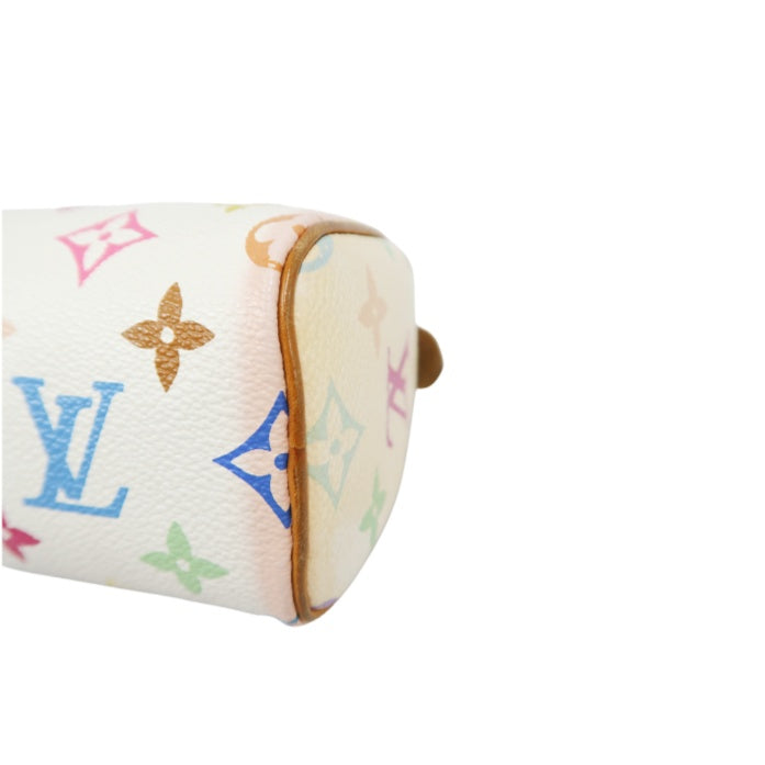 Louis Vuitton Multicolor Mini Speedy, White Series, PVC Nano Handbag