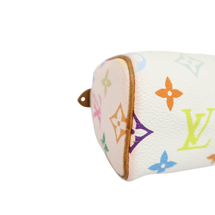 Louis Vuitton Multicolor Mini Speedy, White Series, PVC Nano Handbag