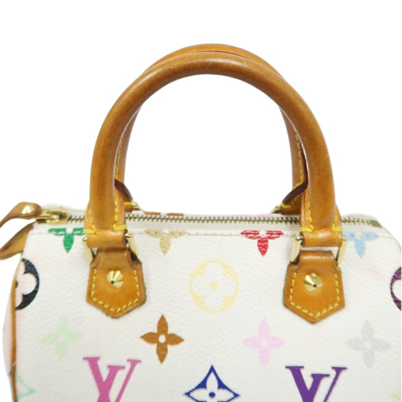 Louis Vuitton Multicolor Mini Speedy, White Series, PVC Nano Handbag