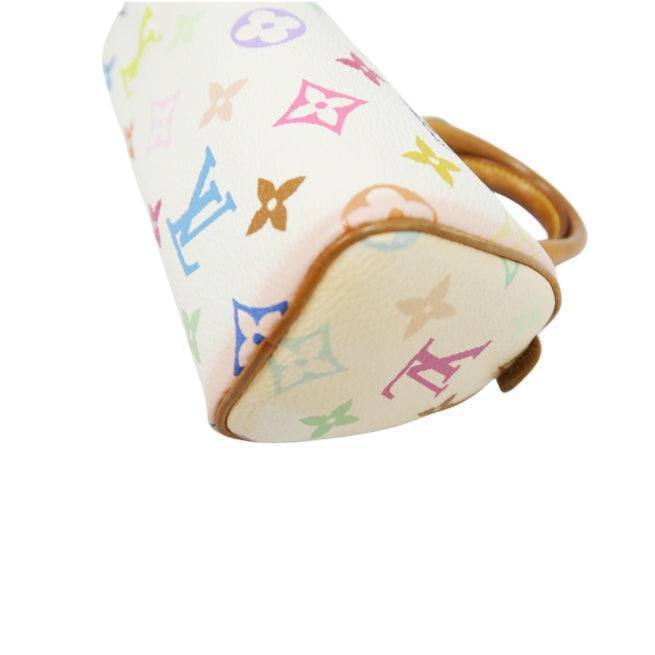 Louis Vuitton Multicolor Mini Speedy, White Series, PVC Nano Handbag