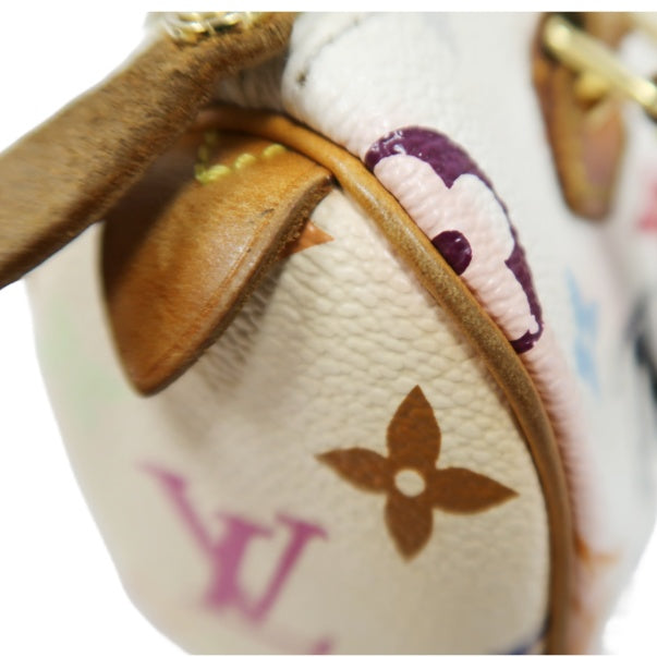 Louis Vuitton Multicolor Mini Speedy, White Series, PVC Nano Handbag