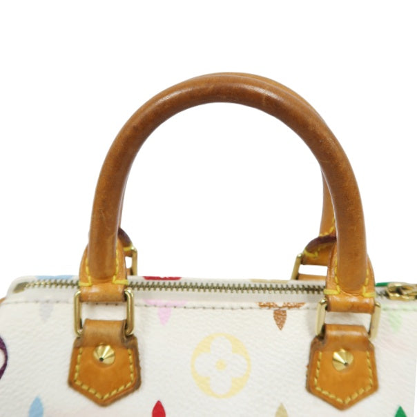 Louis Vuitton Multicolor Mini Speedy, White Series, PVC Nano Handbag