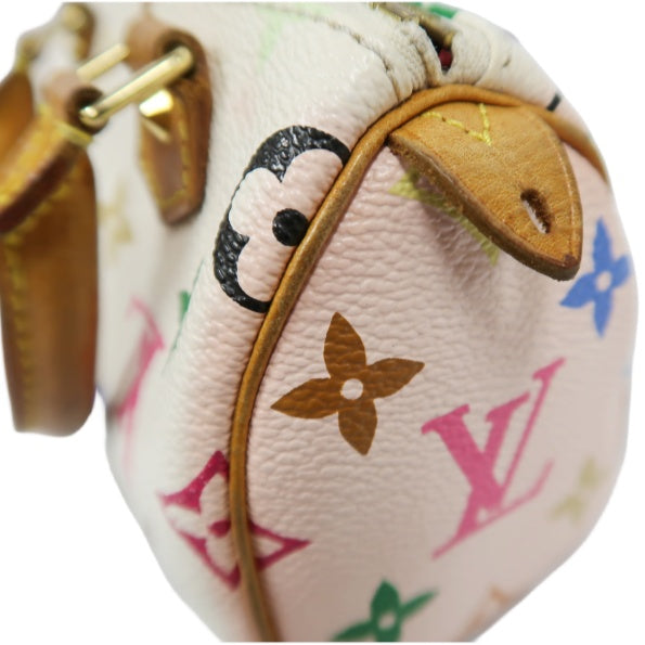 Louis Vuitton Multicolor Mini Speedy, White Series, PVC Nano Handbag