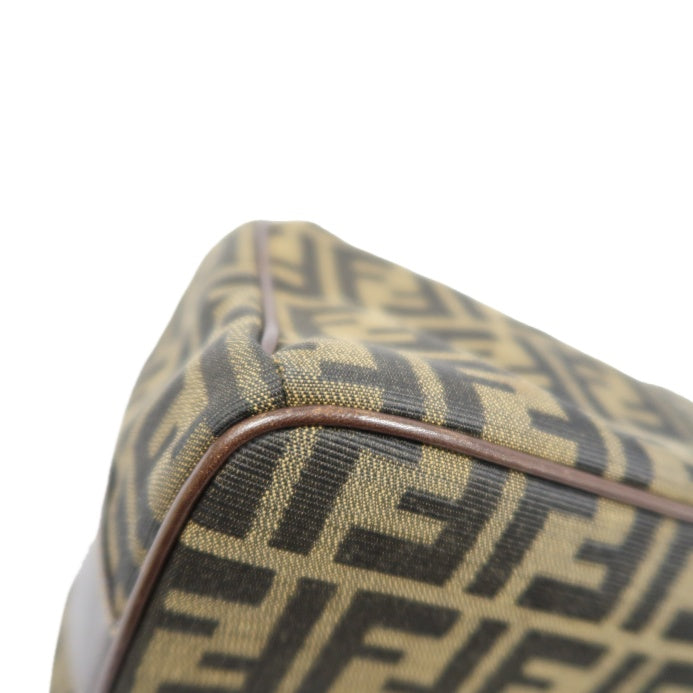 FENDI Brown Zucca Vanity Bag, Canvas Material, with 2 Crocheted Keys