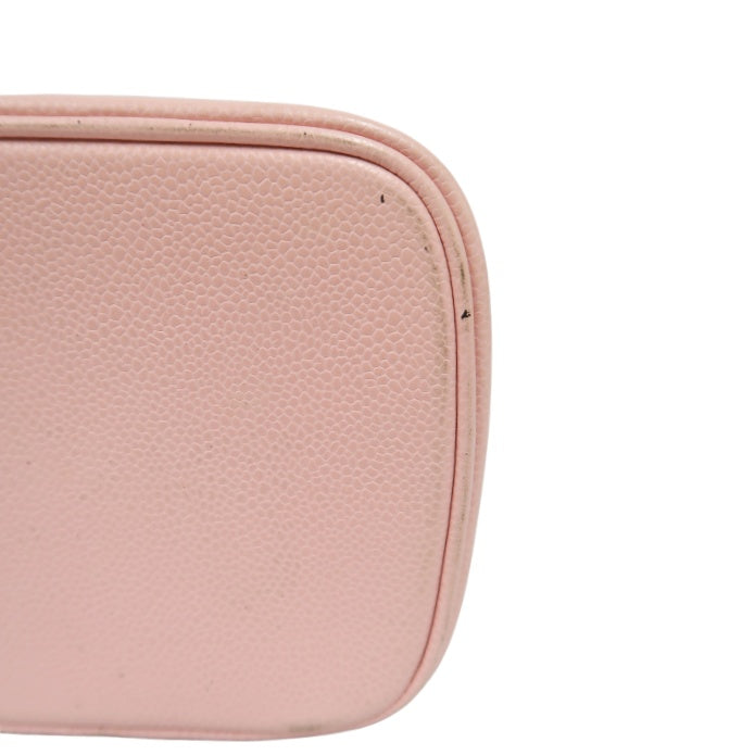CHANEL Vanity Handbag, Pink, Caviar Leather