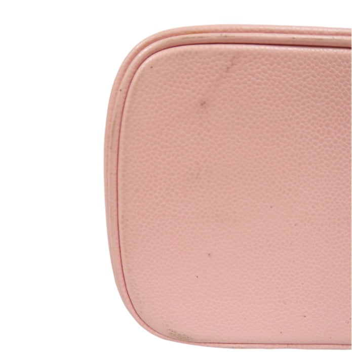 CHANEL Vanity Handbag, Pink, Caviar Leather