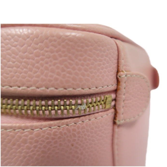 CHANEL Vanity Handbag, Pink, Caviar Leather